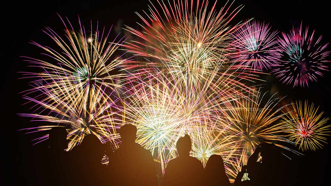 Hochzeitsfeuerwerk in der Oberlausitz